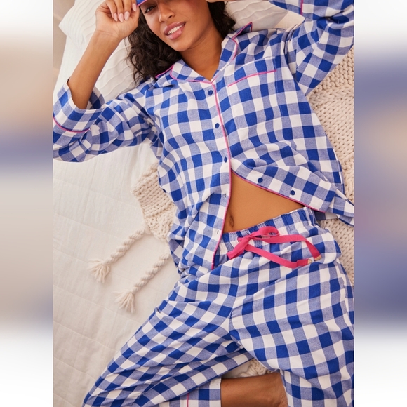 NWT Bath and Body Works Gingham Pajama Set - Picture 4 of 8
